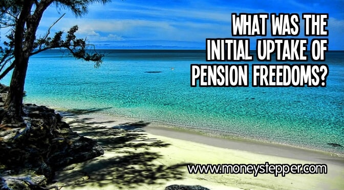 What was the initial uptake of pension freedoms